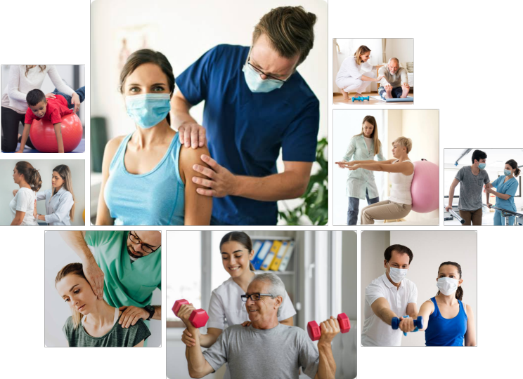 YOS Physiotherapy team in session